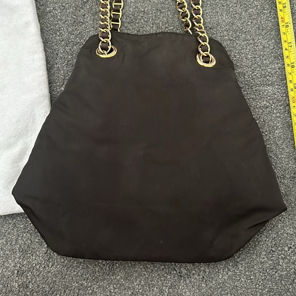 Vintage PRADA Tessuto gold chain bucket shoulder bag - Picture 5 of 10
